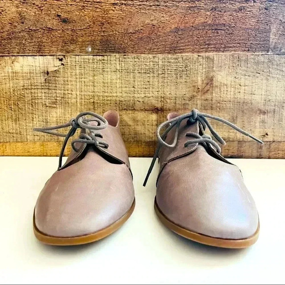 NWT Lucky Brand Aleikka Oxford Flats Titanium - Picture 5 of 8